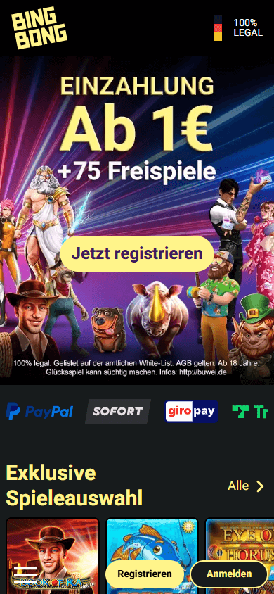 BingBong Casino Mobile screenshot